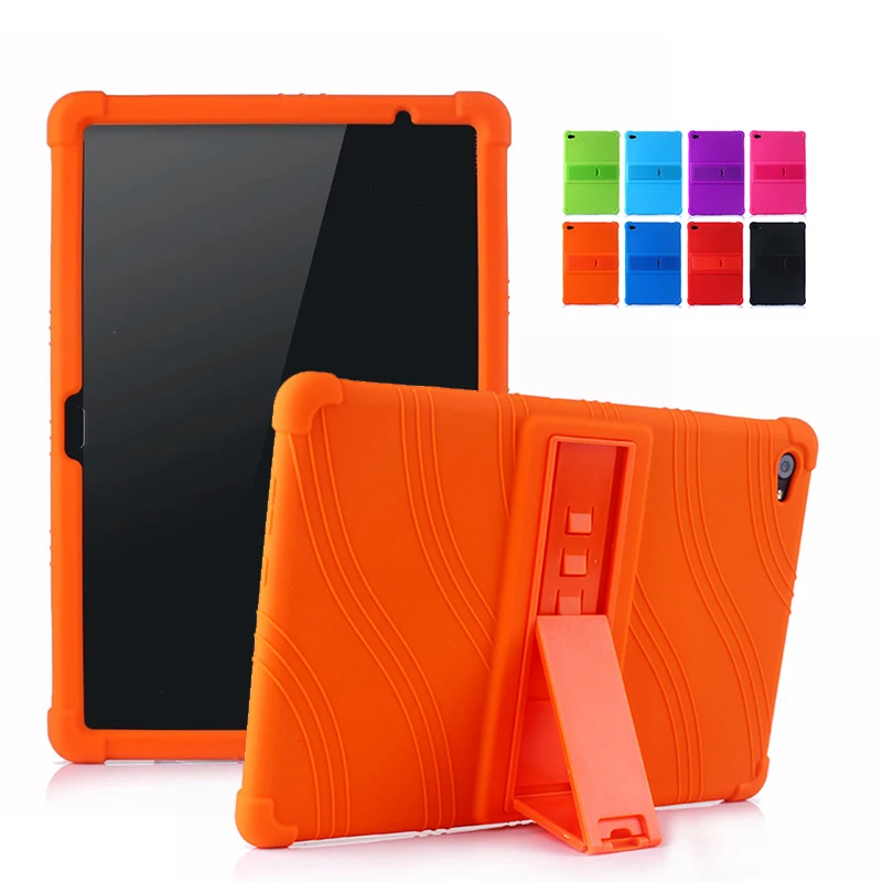 

Soft Silicone Case For Huawei MediaPad C5 10.1 Inch BZT-W09/BZT-AL00 With Bracket Anti-Shock Protective Shell Fundas