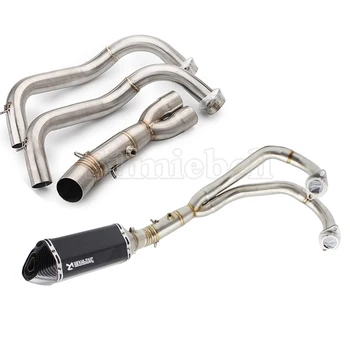 

For Yamaha MT07 MT-07 FZ07 FZ-07 Tracer XSR700 Akrapovic Exhaust Motorcycle Escape Moto Muffler Pipe With DB Killer Full System