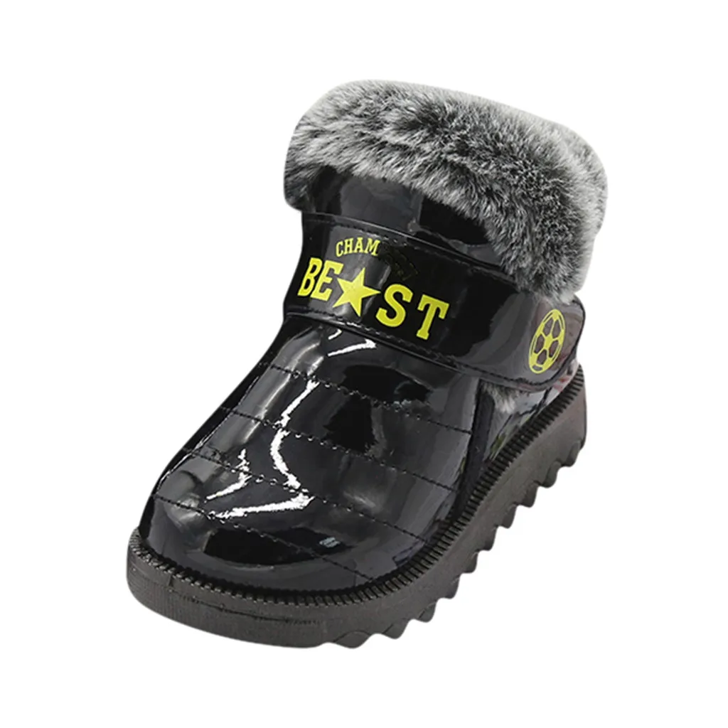 Г. Новые зимние детские зимние ботинки для мальчика удобные нескользящие короткие ботинки модная обувь с хлопковой подкладкой#3