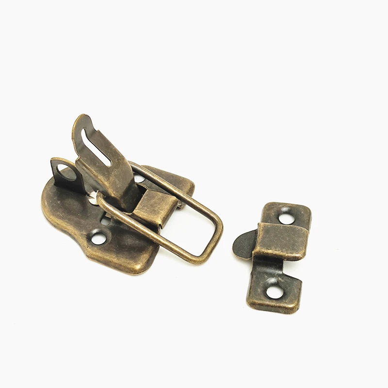 Practical Wooden Box Catch Clasp Hasp Latch Lock 2pcs Jewelry Box Suitcase Hasp Furniture Hardware Accessories With Screws