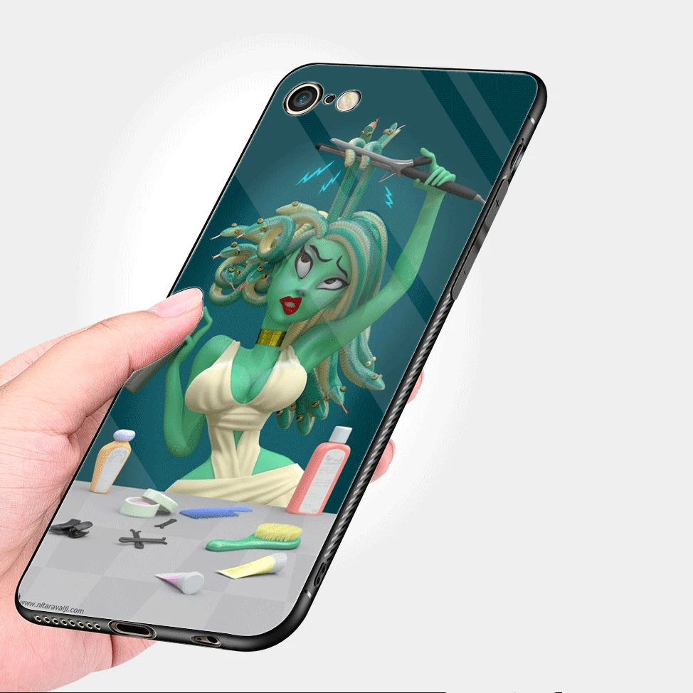 Мобильный телефон стеклянный корпус для iPhone 5 5s SE 6 6s 7 8 Plus XR X XS Max крышка