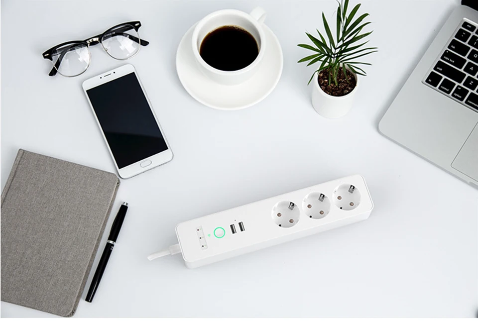 ЕС Wi-Fi Smart power Strip 3 розетки разъем 2 usb зарядный порт синхронизации Tuya приложение Голосовое управление работа с Alexa Google Home