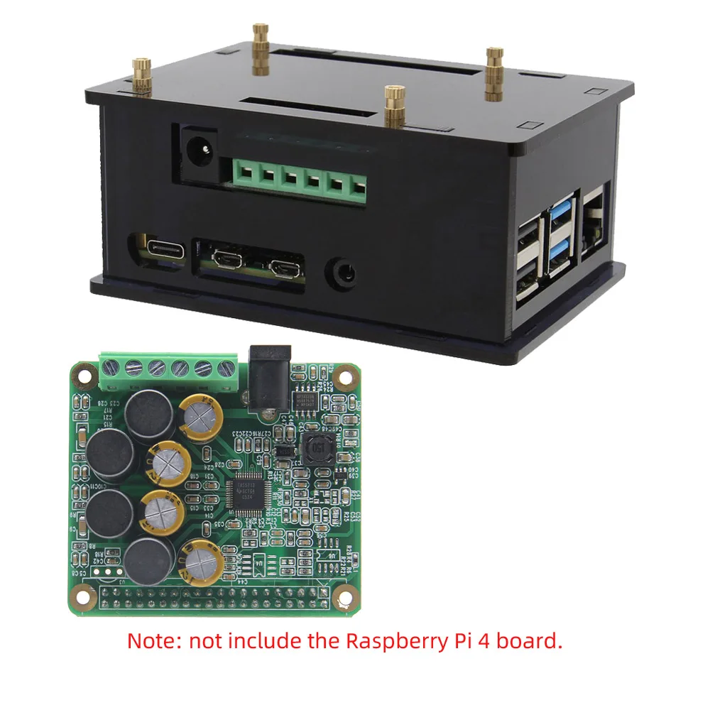 Усилитель HIFI усилитель плата расширения аудио модуль с акриловый чехол для Raspberry