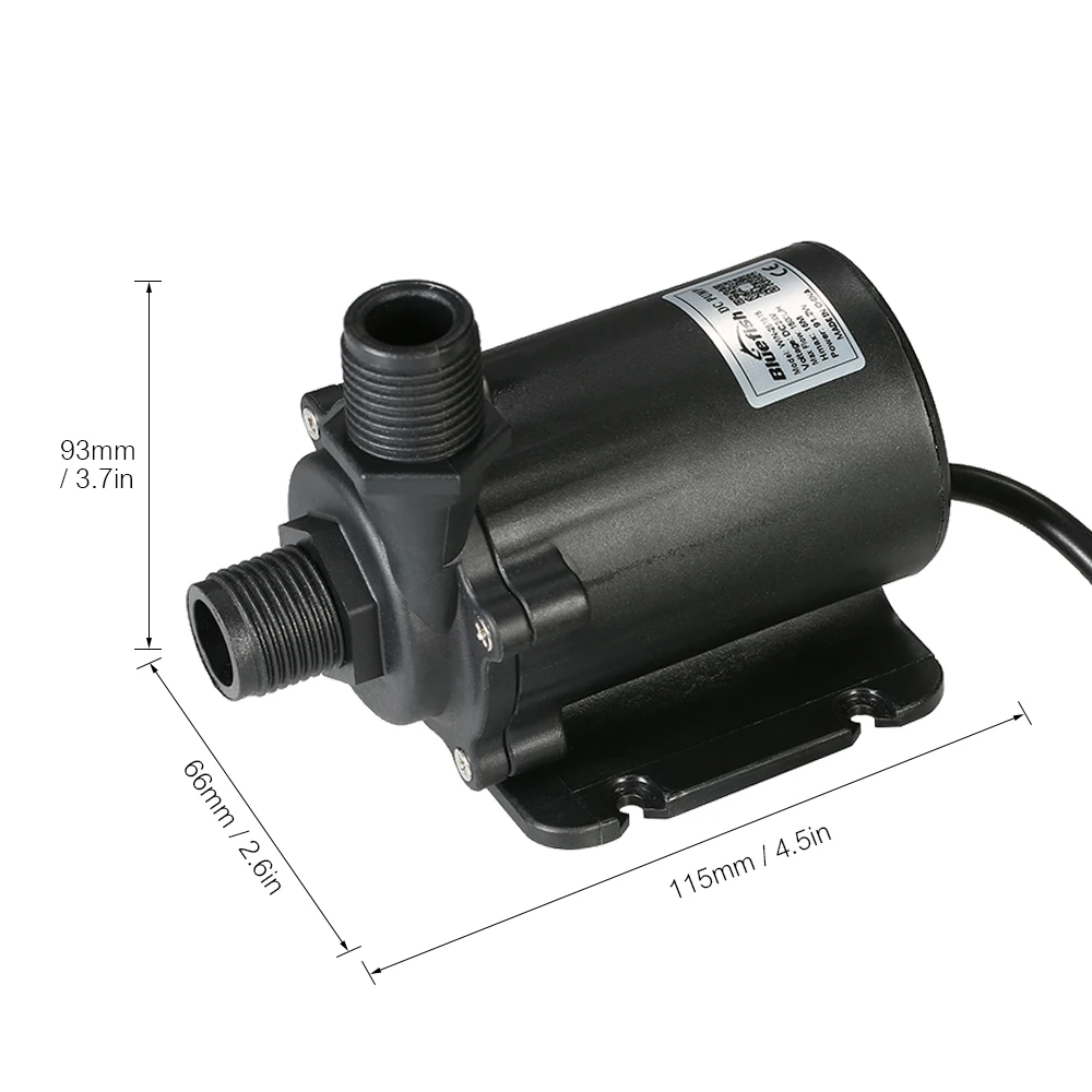 Bluefish DC24V 1500л/ч Лифт 15 м Бесщеточный Водяной насос аквариумный аквариум Настольный Водонепроницаемый погружной насос