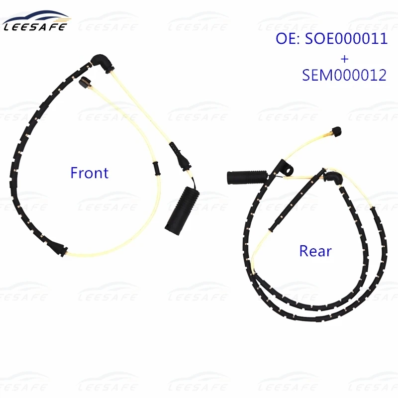 

SOE000011 + SEM000012 Front + Rear Brake Pad Wear Sensor for Rover RANGE ROVER III L322 2002-2012 Brake Alarm Sensor Replacement
