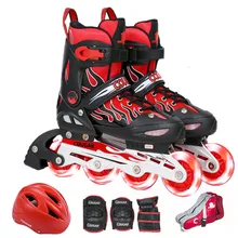 Trix Высокое качество роликовые коньки детские роликовые коньки регулируемый размер мигающие роликовые коньки обувь для девочек и мальчиков Patines