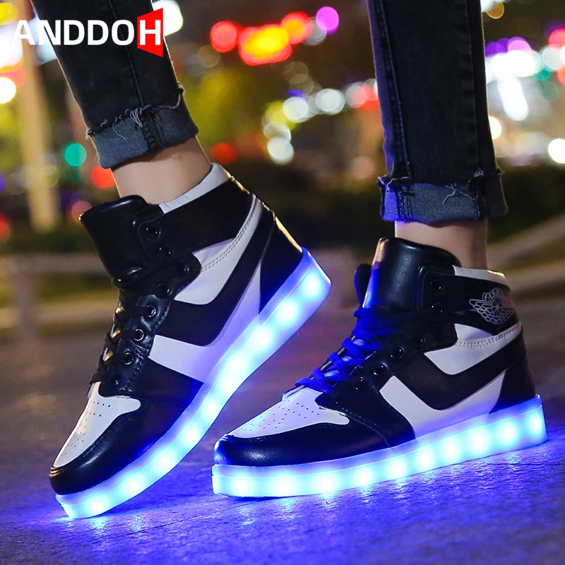 

Size 33-44 Children's Shoes Luminous Sneakers for Boys&girls Led Light Up Casual Shoes with Light Children's Sneakers Luminous