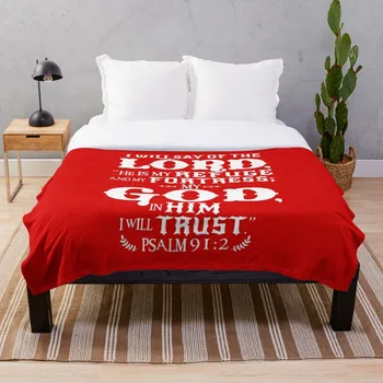 

Psalm 91 2 Throw Blanket Soft Sherpa Blanket Bed Sheet Single Knee Blanket Office Nap Blanket