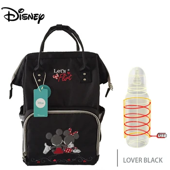 

Disney New Lover Pattern Thermal Insulation Bag High-capacity Baby Feeding Bottle Bags Diaper Bags Oxford USB Insulation Bags