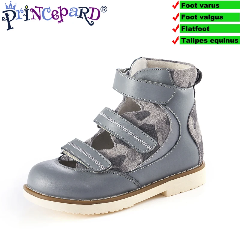 Princepard лето осень ортопедическая обувь для детей из натуральной кожи детские сандалии Европейский sieze 19-37