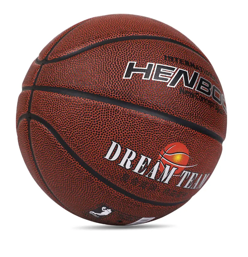 HENBOO Высокое качество Баскетбол 8 штук Официальный Размер 7 стандарт из искусственной кожи+ бутиловый лайнер открытый Крытый Спорт надувной мяч 8119