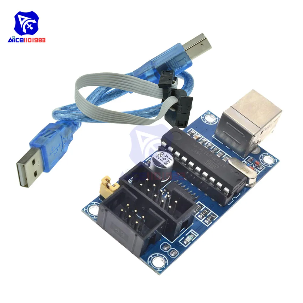 Diymore USBtinyISP USBTiny AVR ISP программатор 6/10 контактный загрузчик для Arduino Meag2560 UNO R3