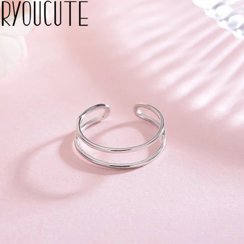 Bijoux (украшения своими руками) модное серебряное кольцо Цвет Слои кольца для