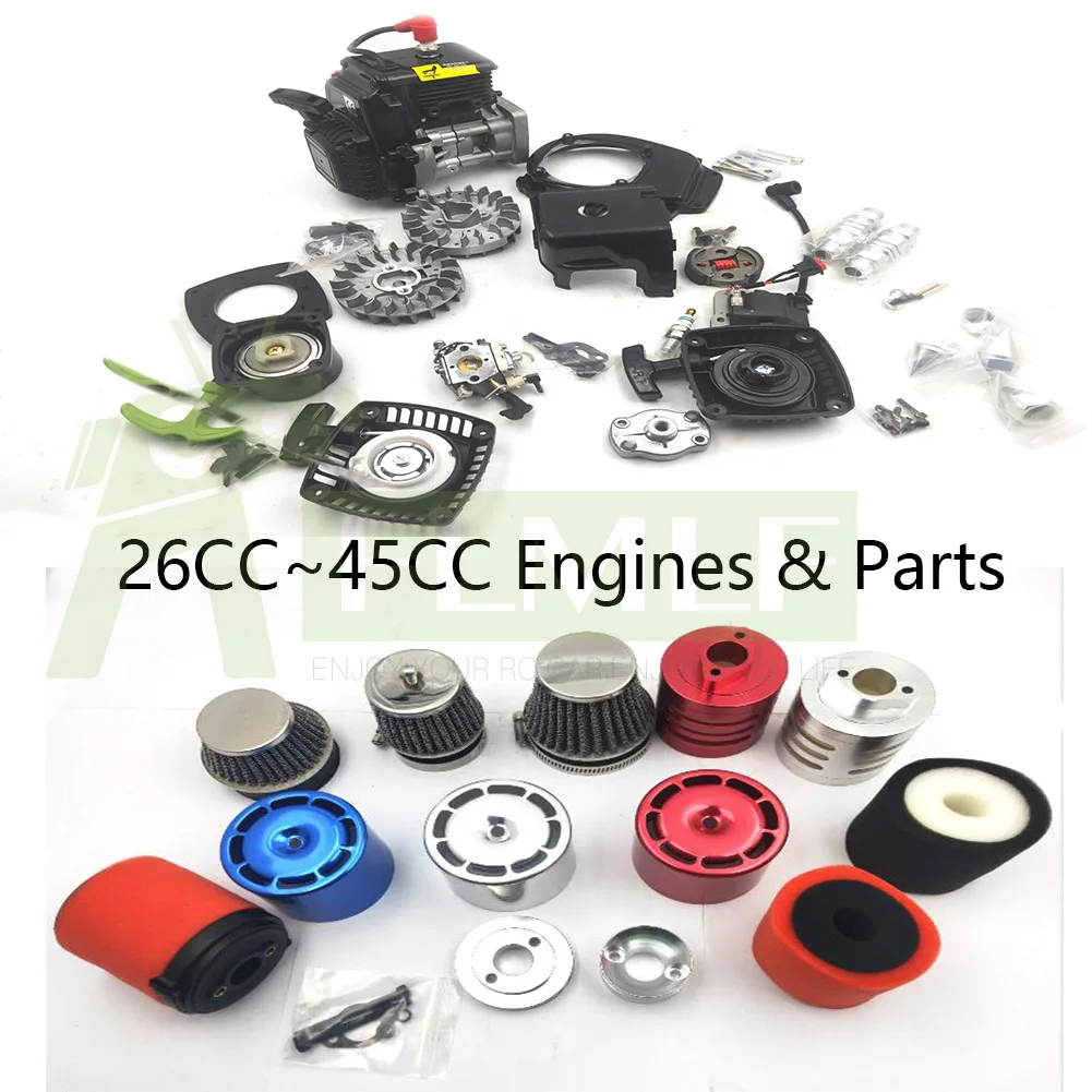 RC автозапчасти 26CC 29CC 30.5CC 32CC 36CC 38CC 45CC двигатели и запчасти для 1/5 HPI ROFUN ROVAN KM BAJA Losi 5ive
