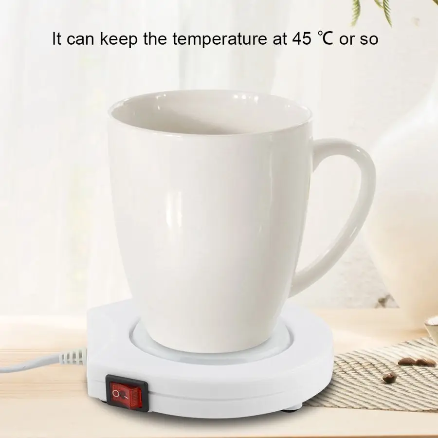 220V Mug Warmer Electronic Coffee Milk Tea Cup Heater, Mug Insulation Cup Heater Warmer Pad Home Office Use