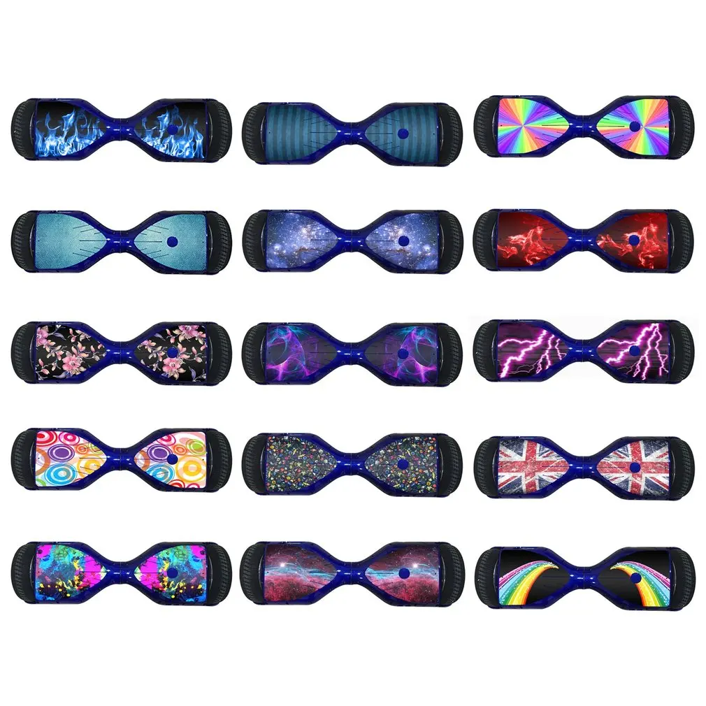 6.5 Inch Self-Balancing Electric Scooters Wheel Board Protective PVC Cover Skin Sticker Classic Hoverbaoard for Car Decoration