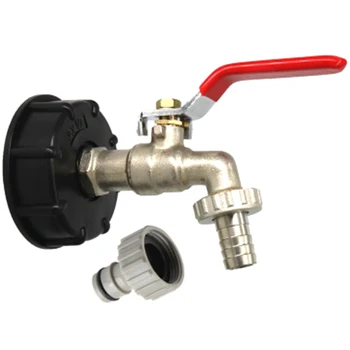 

IBC Tank Adapter S60X6 to Brass Tap 1/2inch Replacement Valve Fitting Parts for Home Garden Water Connectors