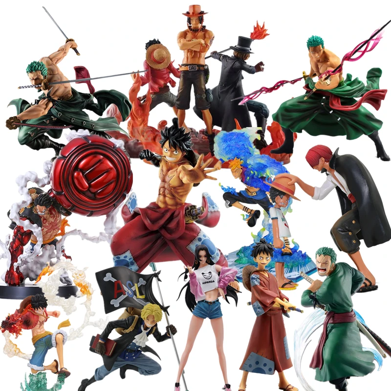 面白いアニメフィギュア新世界ロロノア ゾロわら帽子古典バトルアクションフィギュアサンジマルコシャンクスサボルフィ置物おもちゃ Null Aliexpress