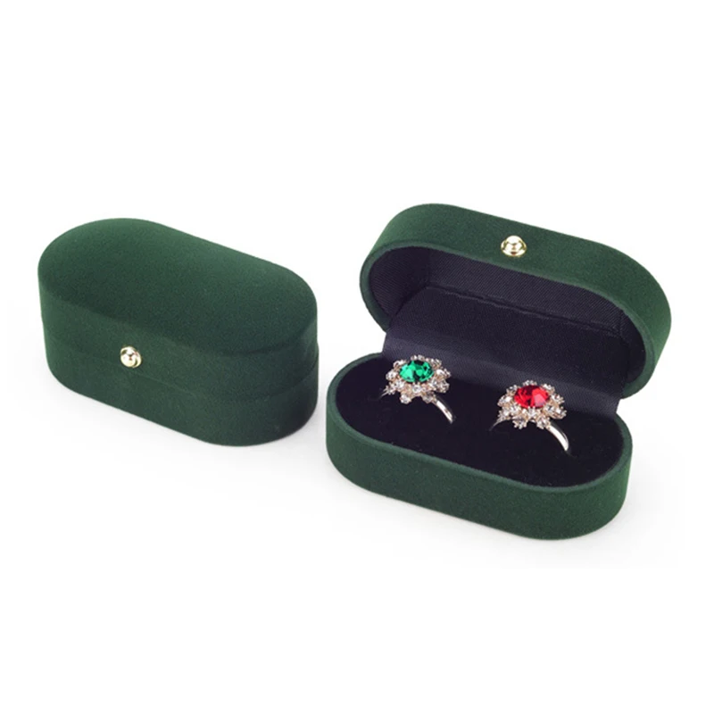Présentoir à Bagues En Velours - Boîte 7 Compartiments, 23x14,5x3 Cm, Peut Contenir 50-70 Bijoux