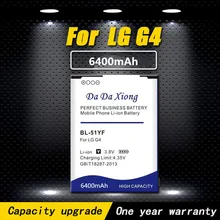 Batterie de haute qualité 6400mAh BL-51YF / BL-51YH pour LG G4 H815 H818 H819 VS999 F500S F500K F500L H811 V32=