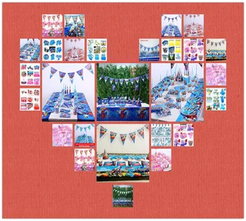 

91pc Disney Theme Kids Birthday Party Supplies Souvenirs Decorations Mickey Minnie Party Supplies Disposable Tableware