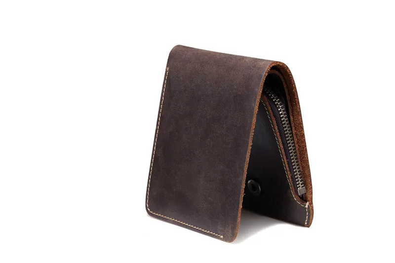 Genodern couro genuíno masculino bolsa com bolso