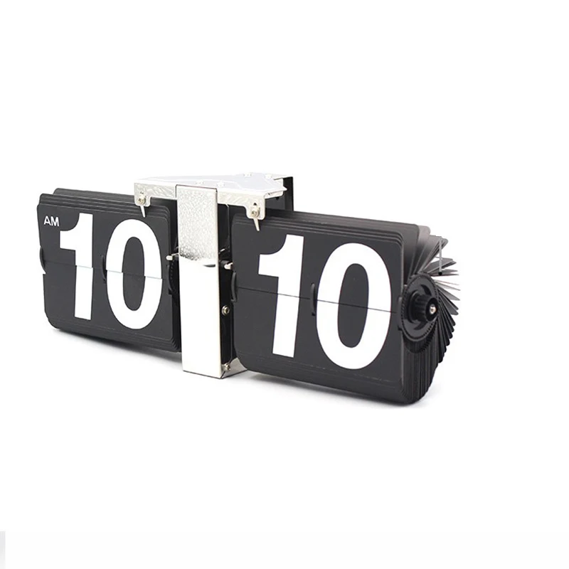BriefStylishBigCharacterAutomaticFlipClockClassicHomeOfficeFurnishingsClock