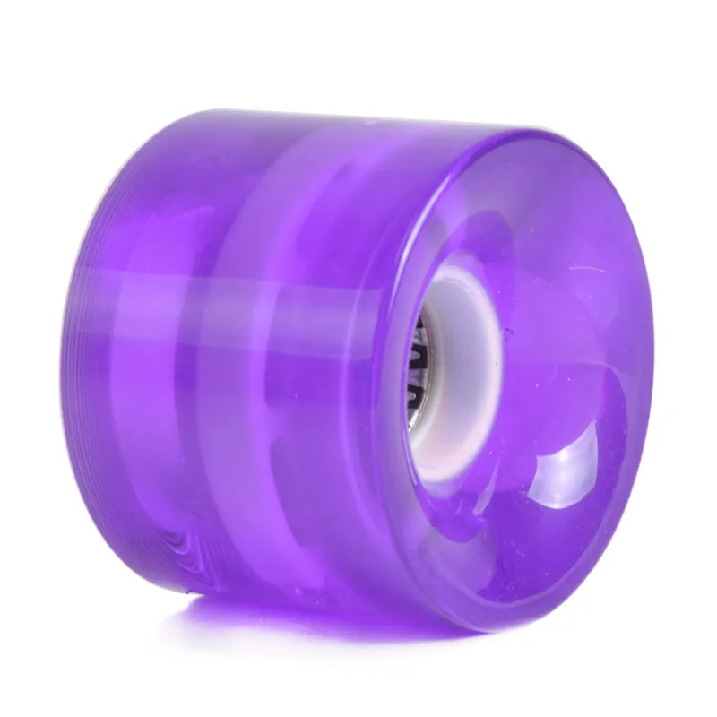 Purple flash Светодиодный флэш скейтборд-крейсер PU колесо для уличный скейтборд Лонгборд доска в виде банана - Цвет: Purple flash
