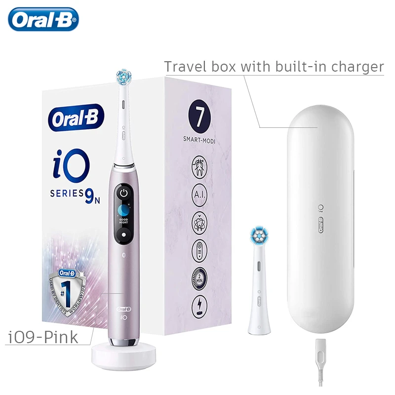 Original Oral B iO9 Electric Toothbrush 7 Modes iO Micro vibrating Tech with Pressure Sensor 3D