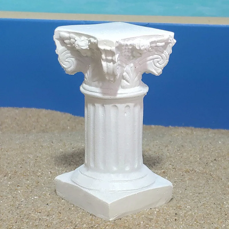 Classical Architecture Resin Roman Column Statue Garden Decoration Shooting Set Scene Miniature Ornaments Handicraft Props