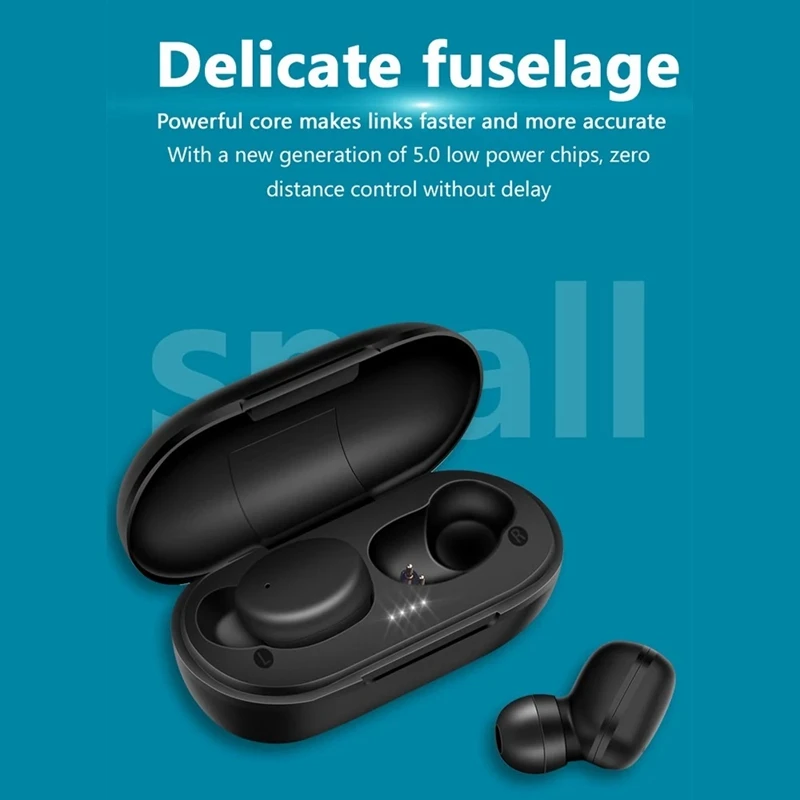 A6X True Wireless Stereo BT 5 0 Earphone Fingerprint Touching High Definition Stereo Wirelessly Headset Noise Cancelling Gaming