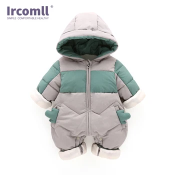 

Ircomll Baby Boy Winter Clothes Baby Jumpsuit Hooded Newborn Baby Boy Girl Romper Kid Autumn Overalls Toddle Outerwear