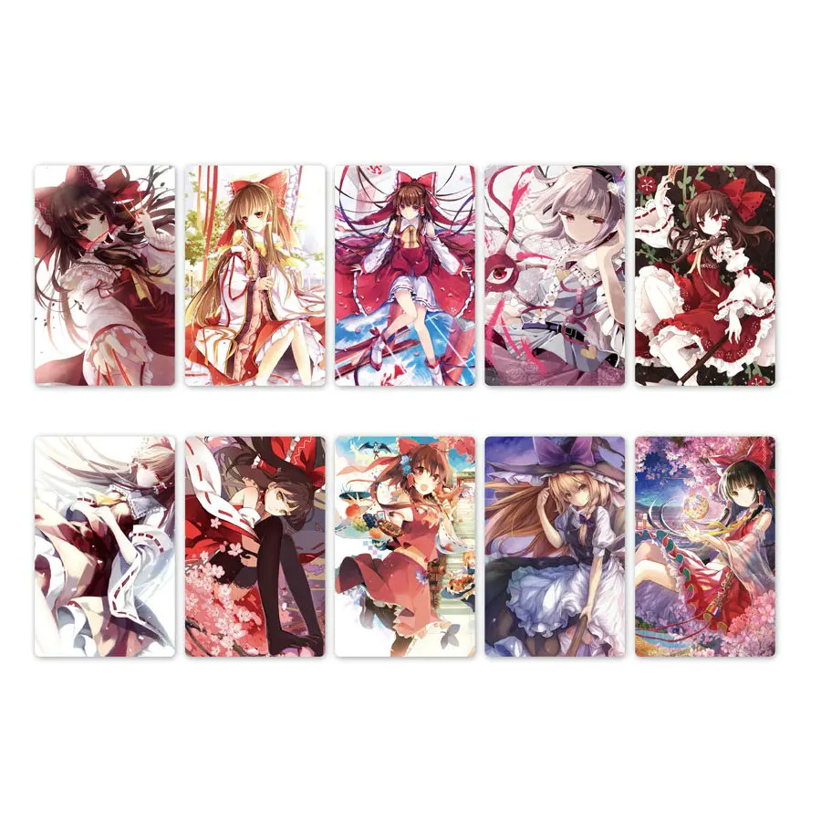 10 шт. TouHou проектная карта аниме наклейка s DIY Водонепроницаемая крапленая карта Наклейка Детские стикерные игрушки для детей коллекция подарок - Цвет: Style 06