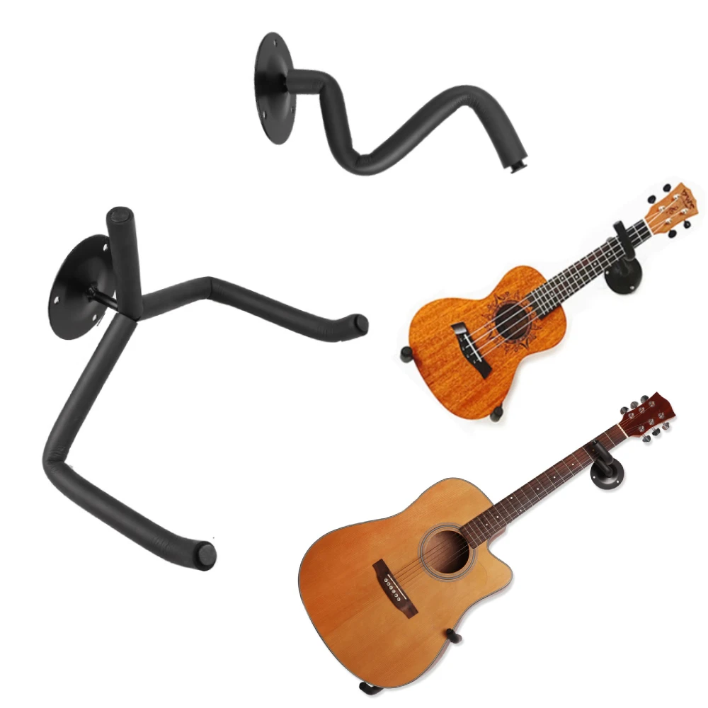 

Guitar Bass Ukulele Violin Hanger Hook Horizontal Wall Mount Holder Rack Tilt Display Stand for Music Instrument Accessories
