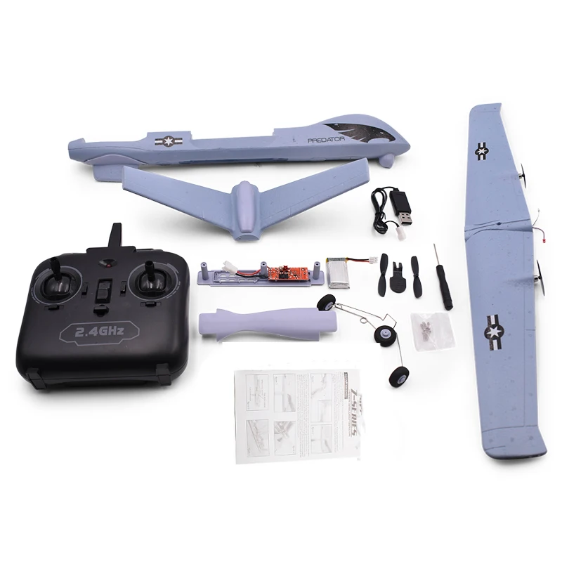 Flying Model Gliders RC Plane 2.4G 2CH Predator Z51 Remote Control RC Airplane Wingspan Foam Hand Throwing Glider Toy Planes Flying Model Gliders RC Plane 2.4G 2CH Predator Z51 Remote Control RC Airplane Wingspan Foam Hand Throwing Glider Toy Planes