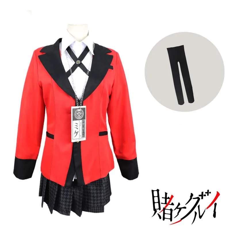 Костюм для косплея Yomotsuki Runa от Kakegurui костюм школьниц Jk толстовка форменная куртка