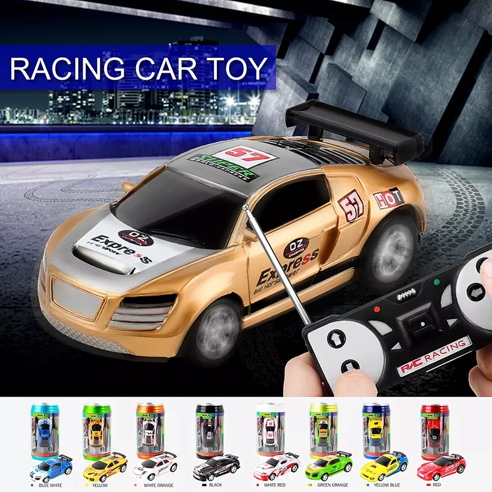 Hot Sale 8 Colors Coke Can Mini RC Car Vehicle Radio Remote Control Micro  Racing Car 4 Frequencies For Kids Presents Gifts - AliExpress