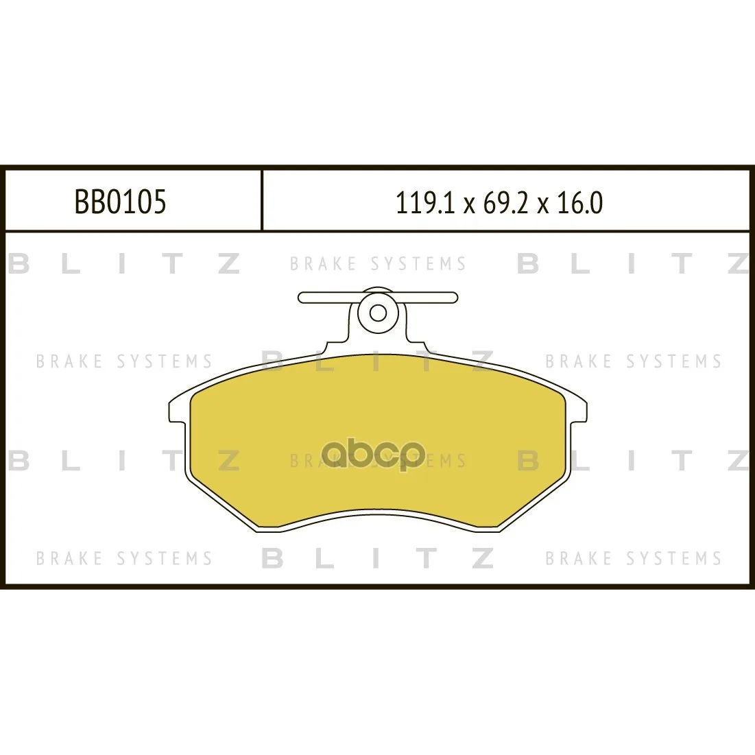 Колодки Тормозные Дисковые Audi 80 [B3]/100 [44q/C3] 86-92 Blitz арт. BB0105