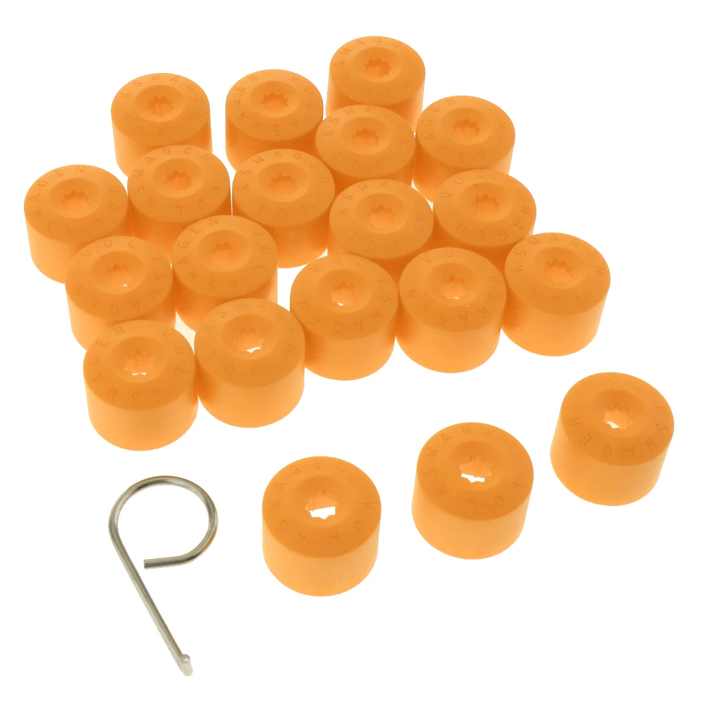 20x 20mm Car Wheel Nut Lug Dustproof Cover Cap Protector Removal Tool
