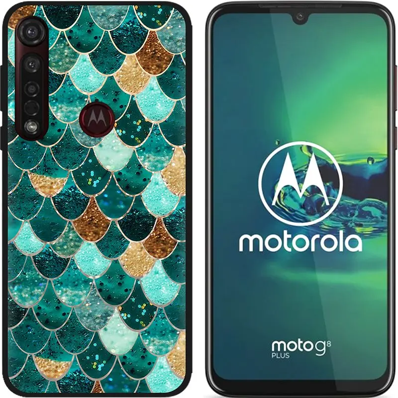 Слоновая кость Чехол для Motorola Moto G8 Plus, мягкий матовый чехол с милыми животными и цветочным мрамором для Moto G8 play one macro, силиконовый чехол для телефона s - Цвет: Слоновая кость