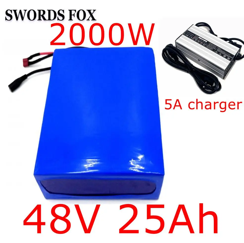 Аккумулятор для электрического велосипеда SWORDS FOX 48 В 25 Ач двигателя 2000 Вт