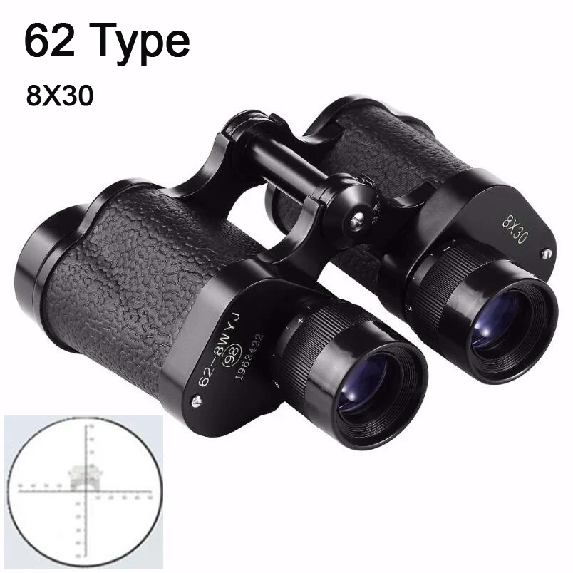Army 62 Binoculars 8x30 Hunting Telescope Rangefinder Laser Distance Meter HD Military With