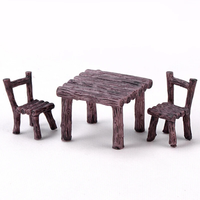 

Garden Craft Plant Pots Fairy Ornament Miniature Resin Table Chair Set