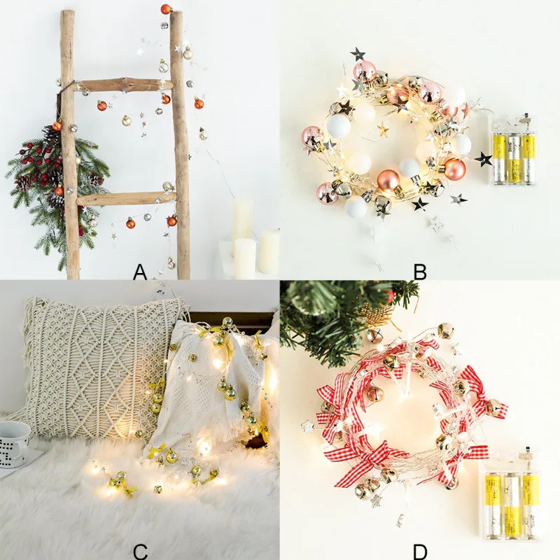Merry Christmas Series LED Light String New Year Decoration For Christmas Tree Festival Party Wedding Decoration Accessories