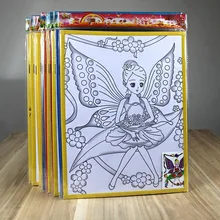 Детская игрушка ручной работы, цветная набивная картина для детей, граффити, аквапарк, стойло, цветная живопись, доска для рисования