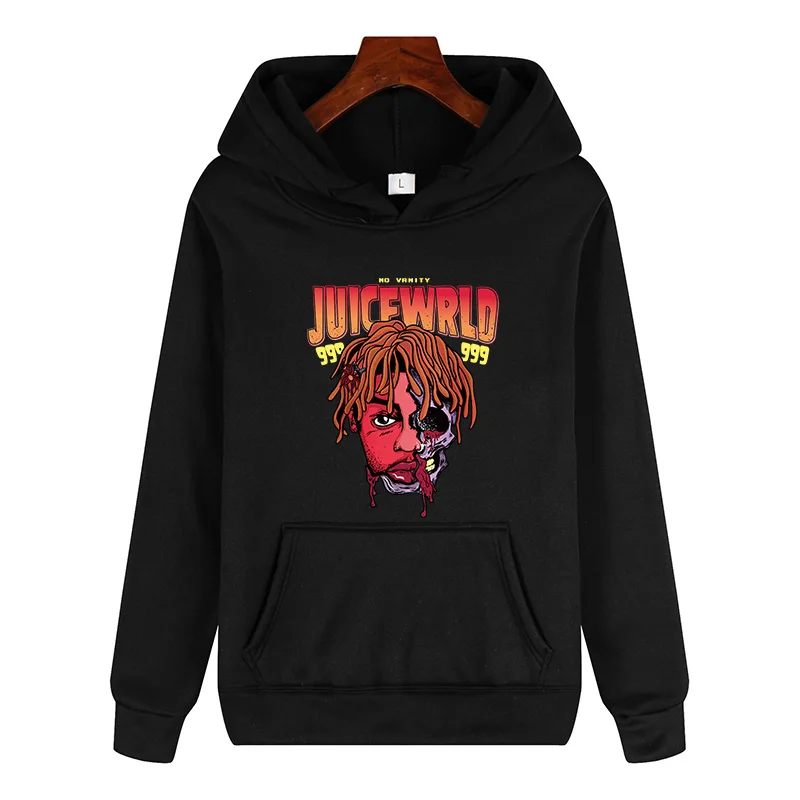 

2020 black and white red color J UICEWrld hoodie sweatshirt juice wrld juice wrld juicewrld trap rap rainbow glitch juice world