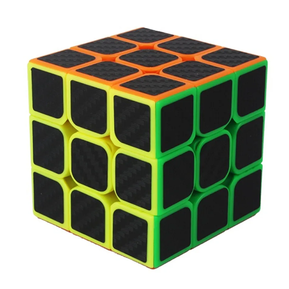 YUXIN Кубик Рубика   Наклейка из углеродного волокна 3x3x3 Speed Magic Cube 3 * Cubo Magico 3x3