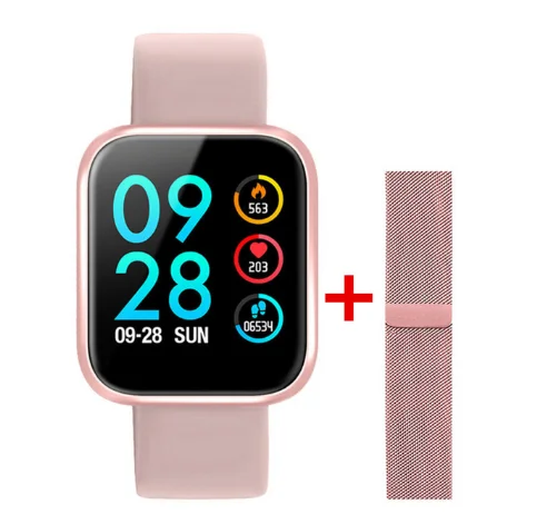 Steel Pink Pink N99 Смарт-часы с монитором сердечного ритма для женщин и мужчин фитнес-трекер спортивные IP68 Водонепроницаемые Смарт-часы для Android IOS apple OK P68 - Цвет: Steel Pink Pink