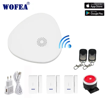 

wofea IOS&Android Smartphone App smart host V10WIFI Home Security Alarm System