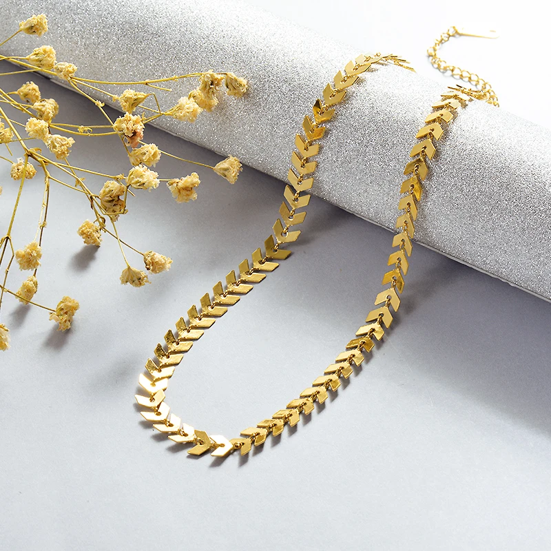 Baoyan, винтажное ожерелье-чокер из нержавеющей стали, цельная Золотая цепочка, ожерелье, ювелирные изделия, широкая титановая цепочка, чокеры, ожерелье s для женщин